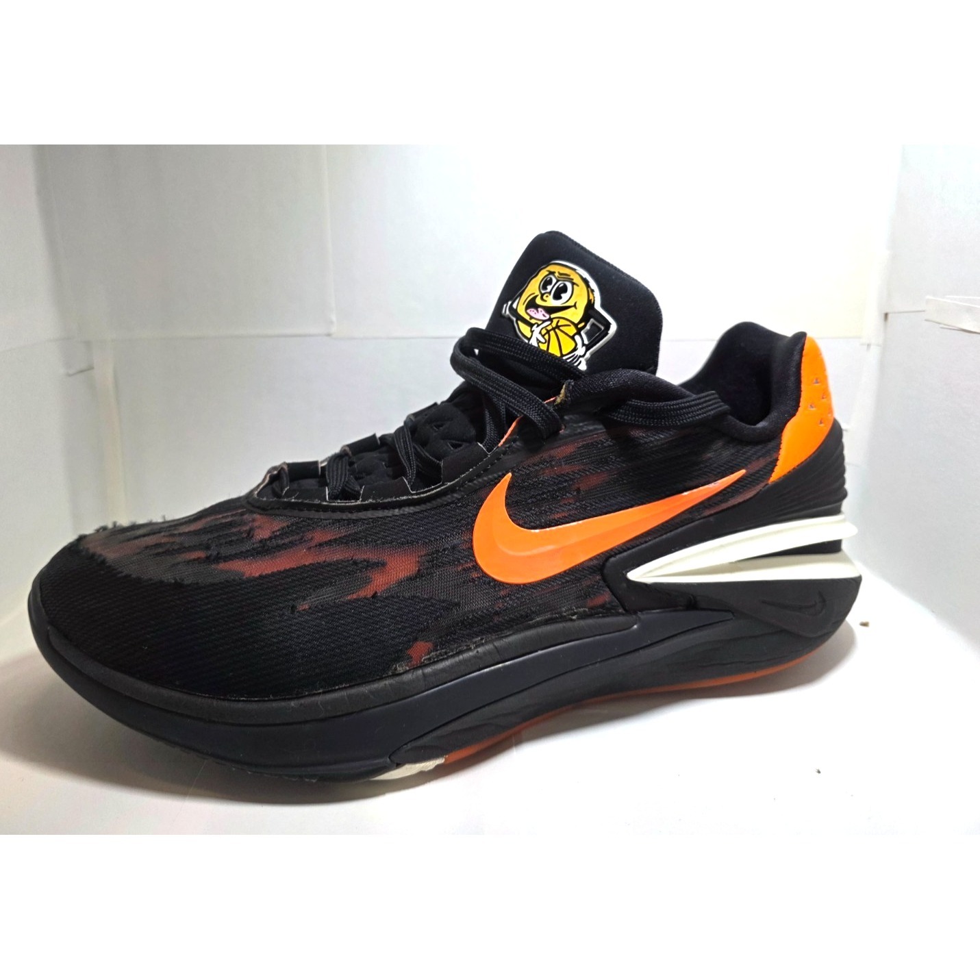 Nike Mens Air Zoom Gt Cut 2 Black/Orange Basketball Shoes Dj6015-004 Size 10.5
